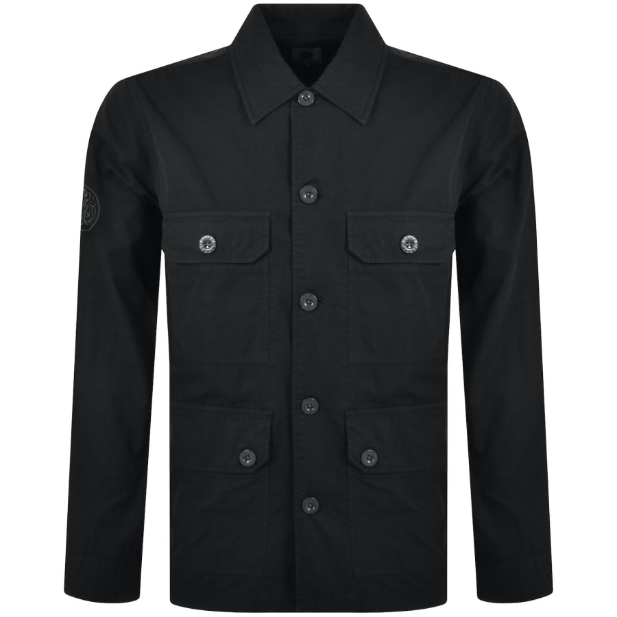 Pretty Green Felps Overshirt Black Mainline Menswear Australia